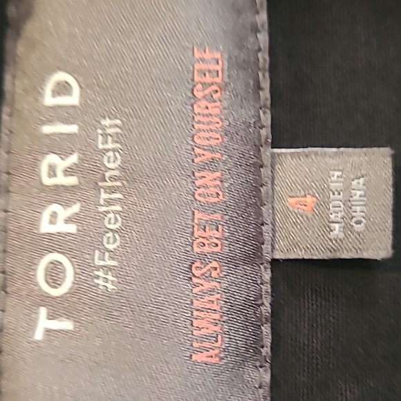 Torrid Black Bomber Military Jacket Size 4 (4X) - Picture 6 of 11